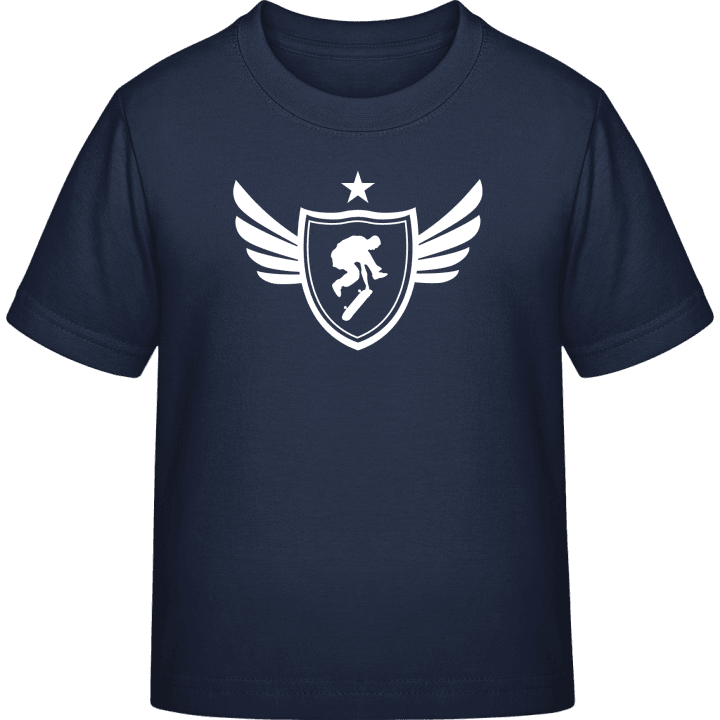 Skater Winged Kinder T-Shirt contain pic