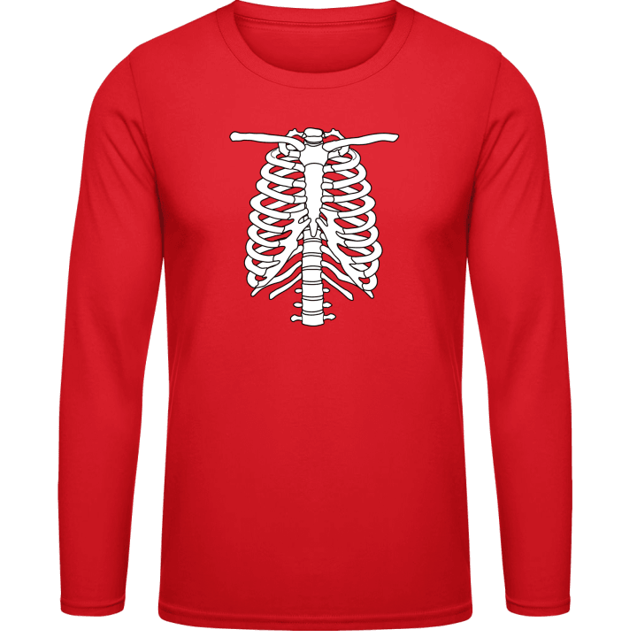 Skeleton Chest Langarmshirt contain pic