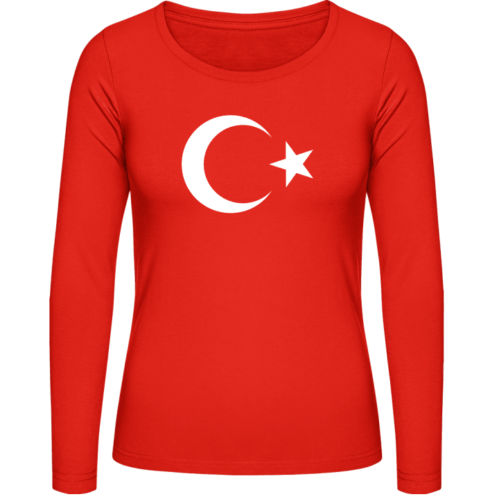 Turkey Türkiye Langermet skjorte for kvinner contain pic