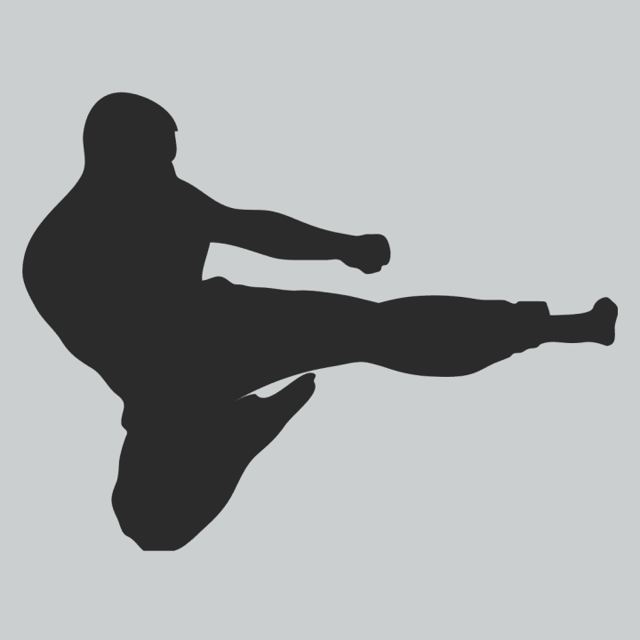 Karate Fighter Silhouette Stoffpose 0 image