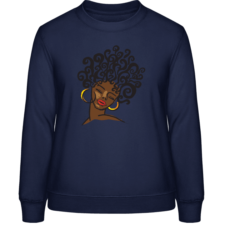 Afro Haircut Vrouwen Sweatshirt 0 image