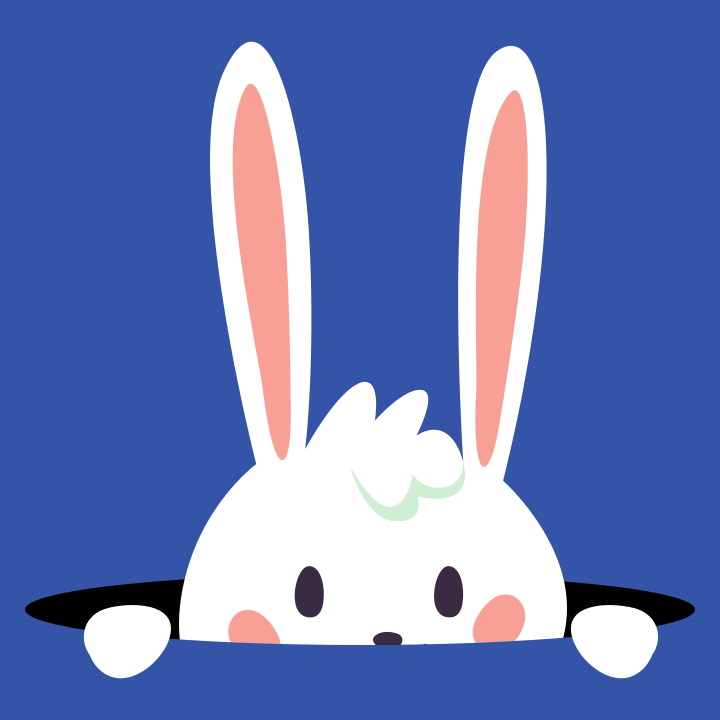 Cute Bunny Is Hiding T-shirt til børn 0 image