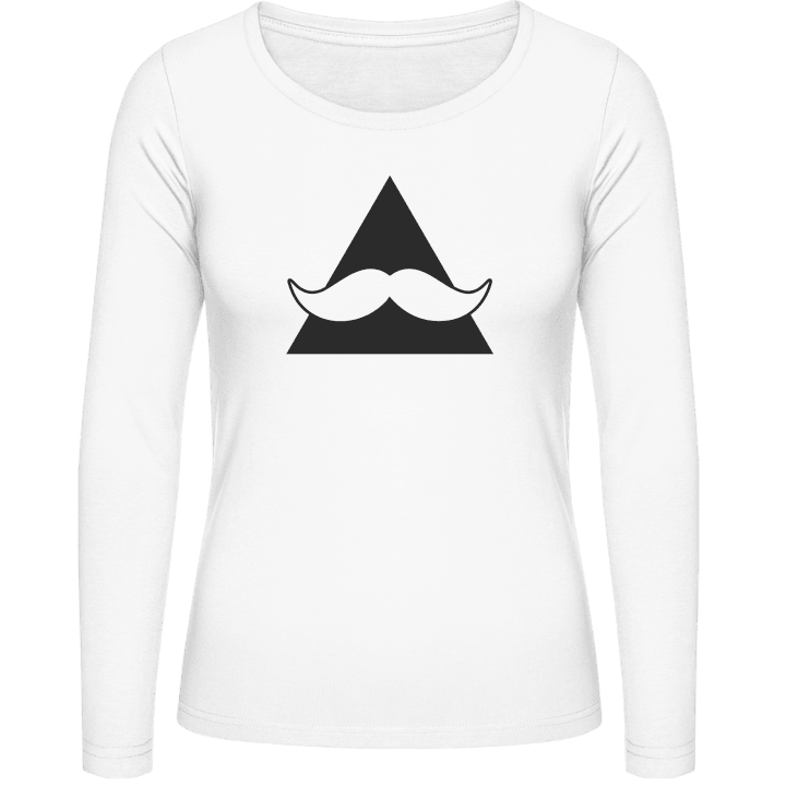 Mustache Triangle Langærmet skjorte til kvinder 0 image
