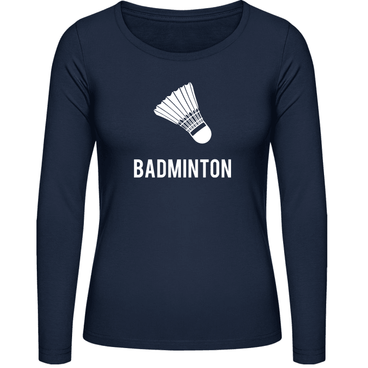 Badminton Design Frauen Langarmshirt contain pic