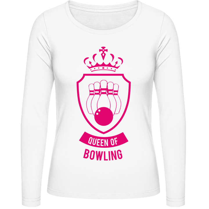 Queen Of Bowling Frauen Langarmshirt contain pic