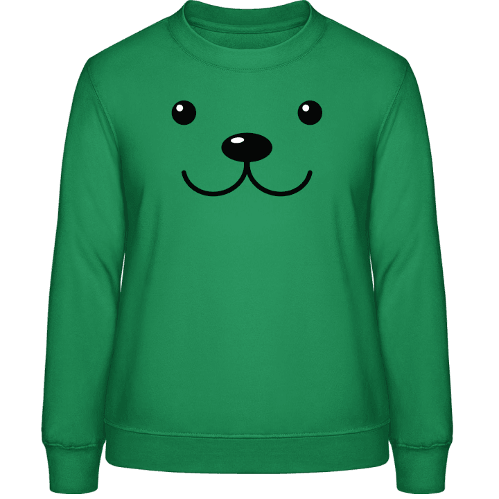 Teddy Bear Smiley Face Women Sweatshirt 0 image