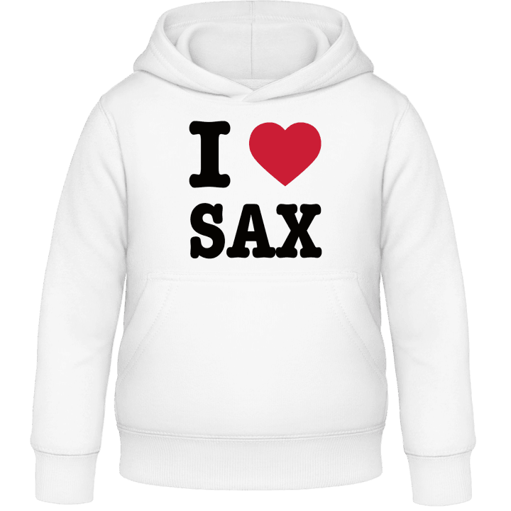 I Love Sax Sweat à capuche pour enfants contain pic