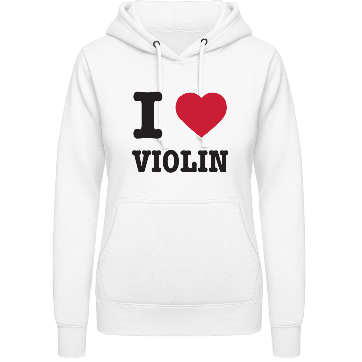 I Love Violin Frauen Kapuzenpulli contain pic