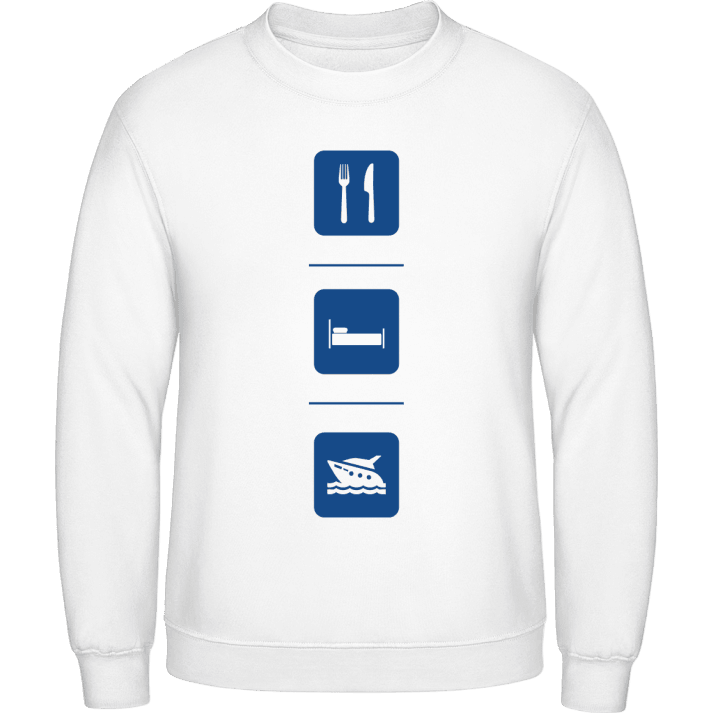 Eat Sleep Ship Sweatshirt contain pic