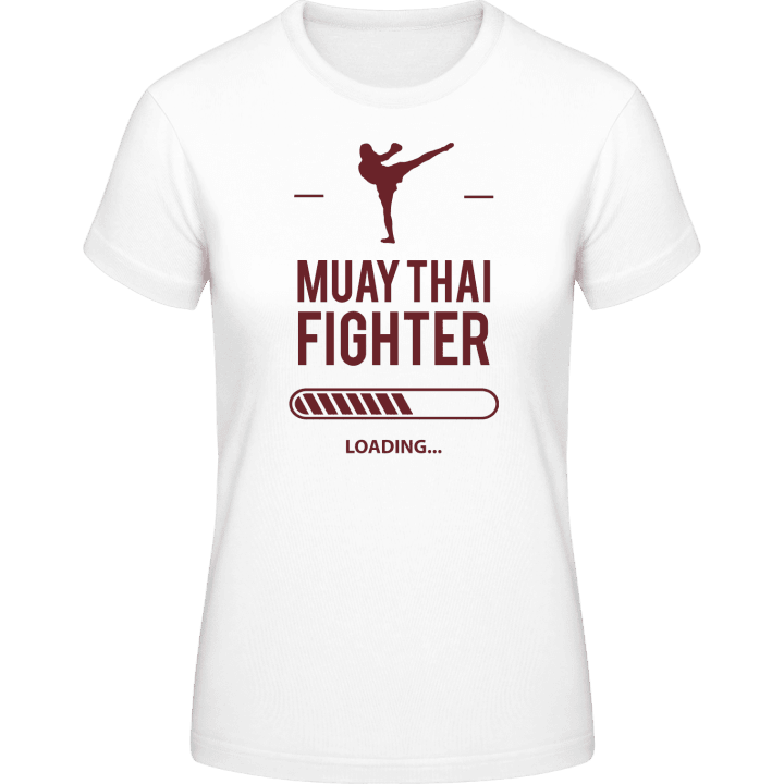 Muay Thai Fighter Loading T-shirt för kvinnor contain pic