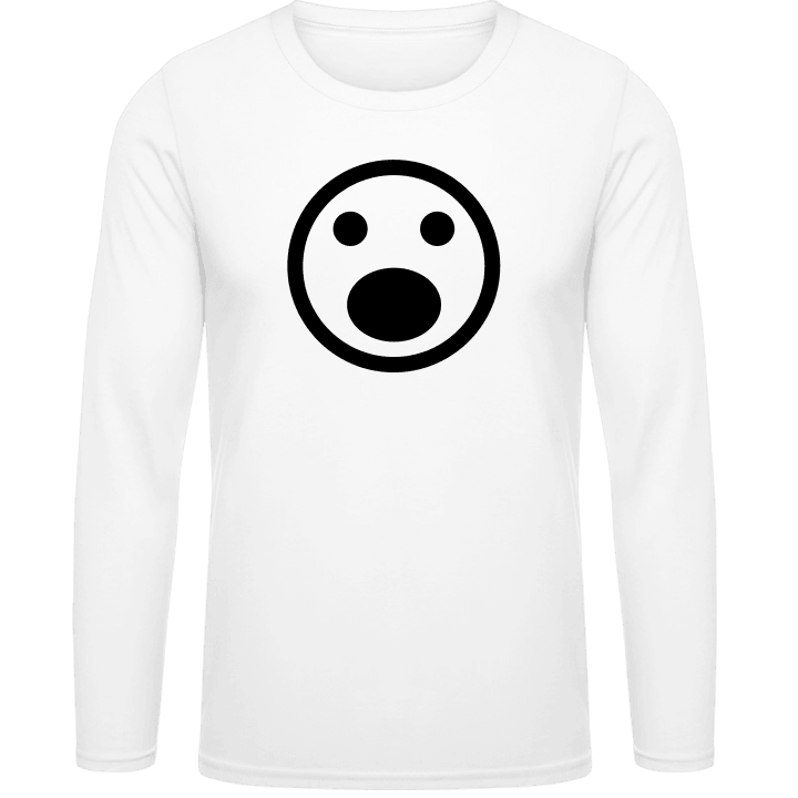 Horrified Smiley Long Sleeve Shirt contain pic