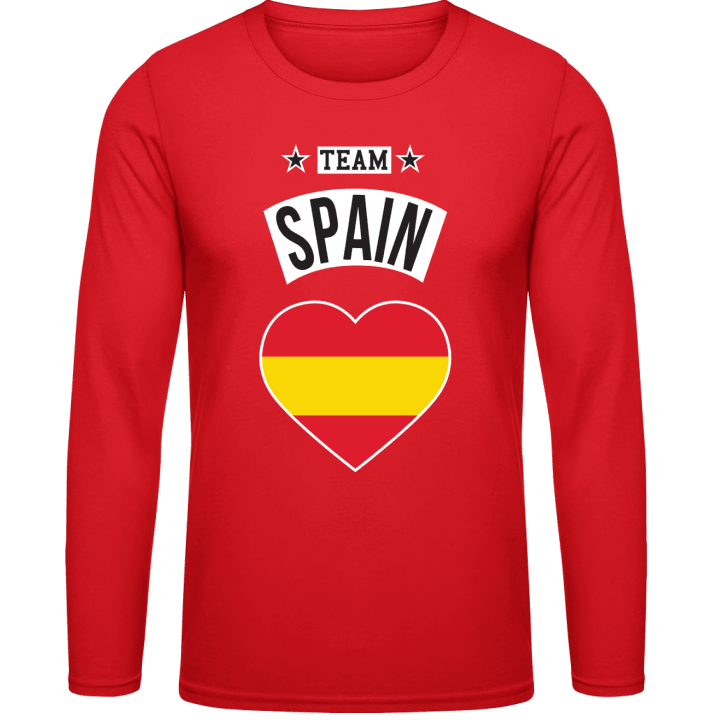 Team Spain Heart Shirt met lange mouwen contain pic