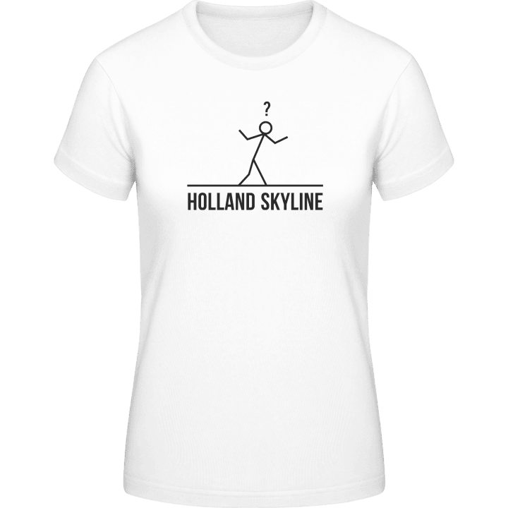Holland Flat Skyline T-skjorte for kvinner contain pic