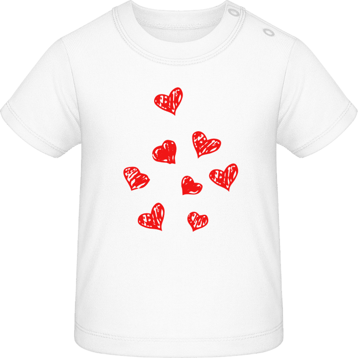 Hearts Drawing Baby T-Shirt contain pic