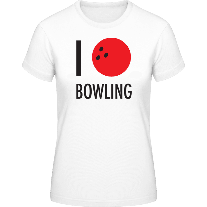 I Heart Bowling Frauen T-Shirt 0 image