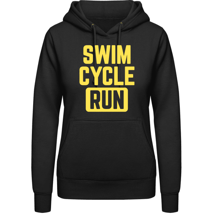 Swim Cycle Run Sudadera con capucha para mujer contain pic