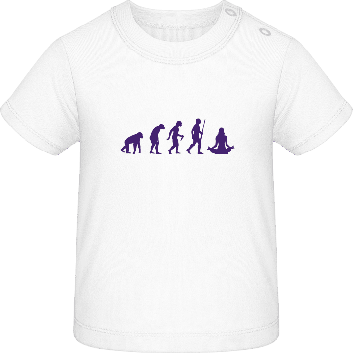 The Evolution of Yoga T-shirt för bebisar contain pic