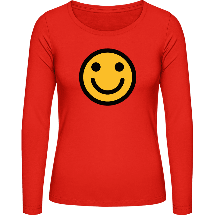 Happy Emoticon Langermet skjorte for kvinner contain pic