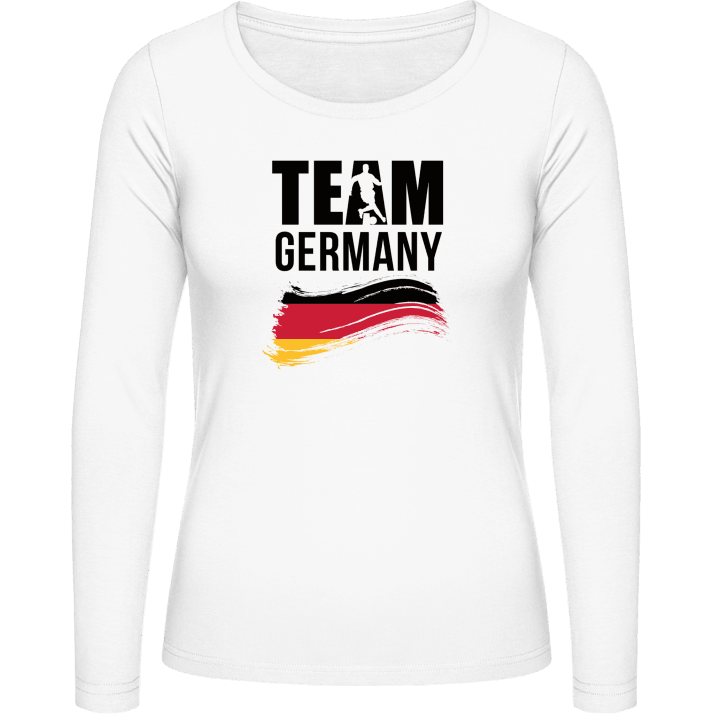 Team Germany Illustration Langermet skjorte for kvinner contain pic