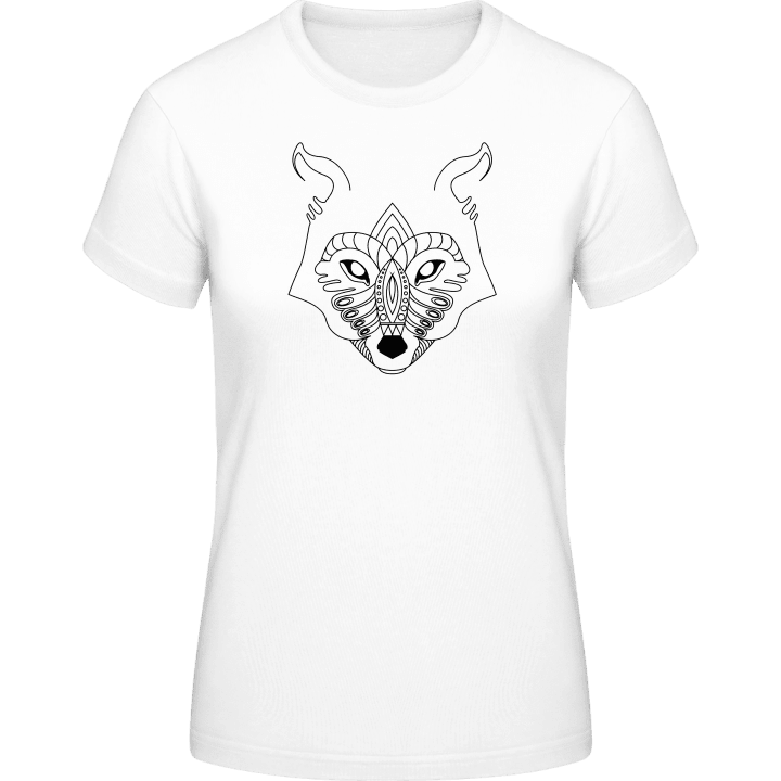 Mandala Fox Head T-shirt för kvinnor 0 image