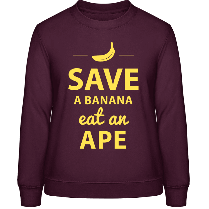 Save A Banana Eat An Ape Vrouwen Sweatshirt 0 image