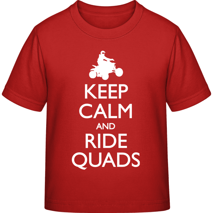 Keep Calm And Ride Quads T-skjorte for barn contain pic