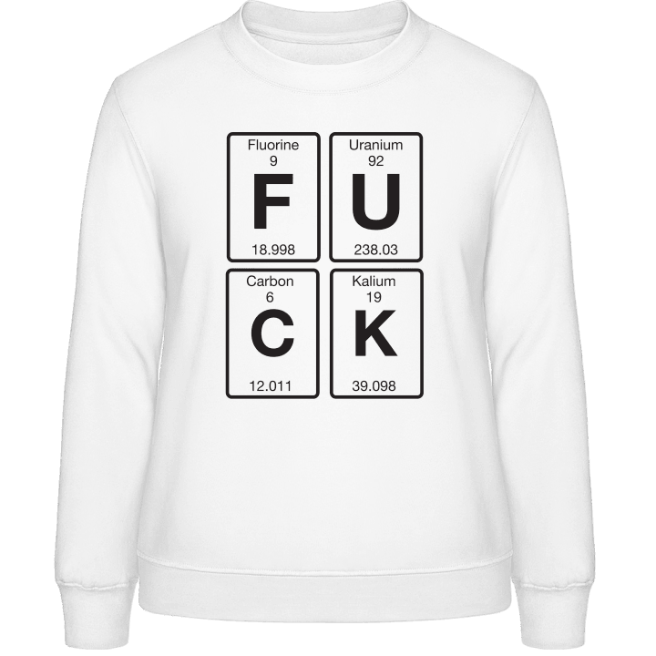 Fuck Logo Sweatshirt för kvinnor contain pic