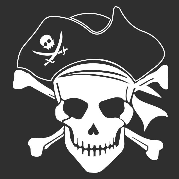 Pirate Skull With Hat T-shirt för kvinnor 0 image