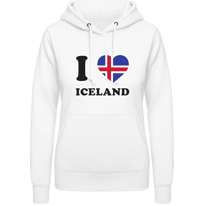 I Love Iceland Fan Hoodie för kvinnor 0 image