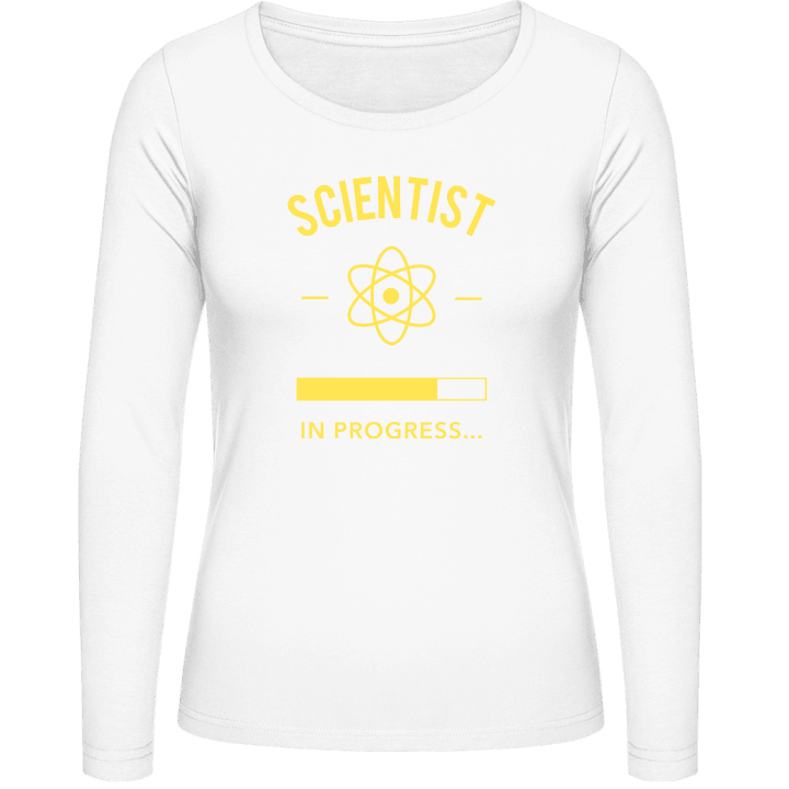 Scientist in Progress Langermet skjorte for kvinner contain pic