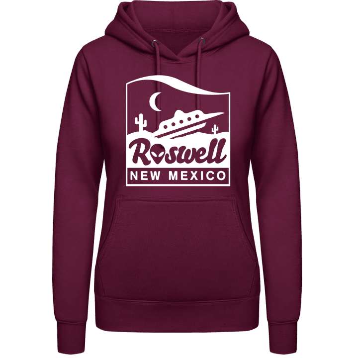 Roswell New Mexico Felpa con cappuccio da donna contain pic