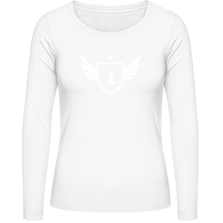 Catamaran Winged Langermet skjorte for kvinner contain pic