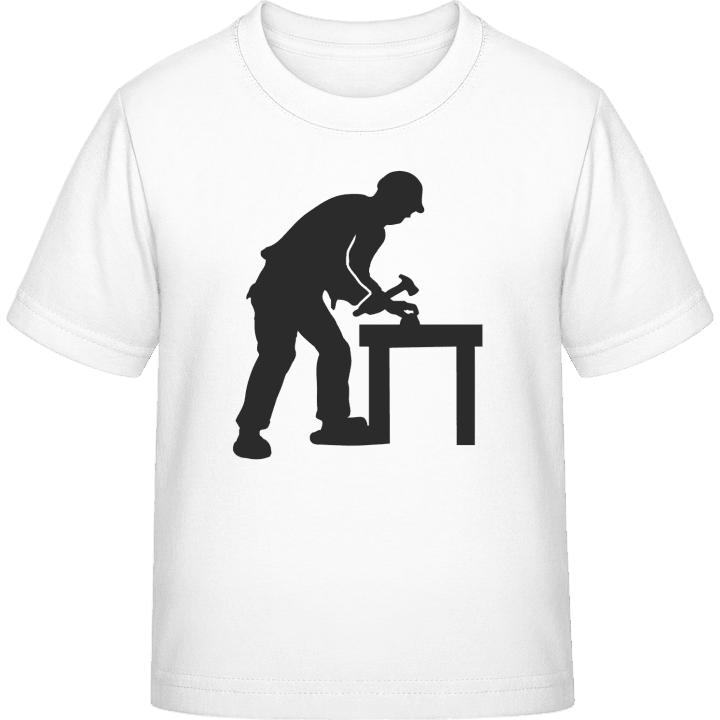 Carpenter Silhouette Camiseta infantil contain pic