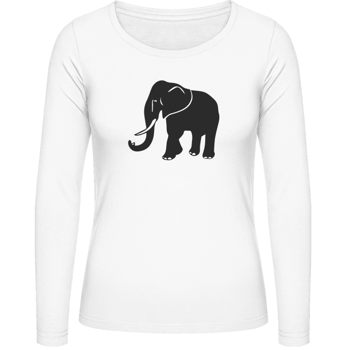Elefante Icon Camisa de manga larga para mujer 0 image