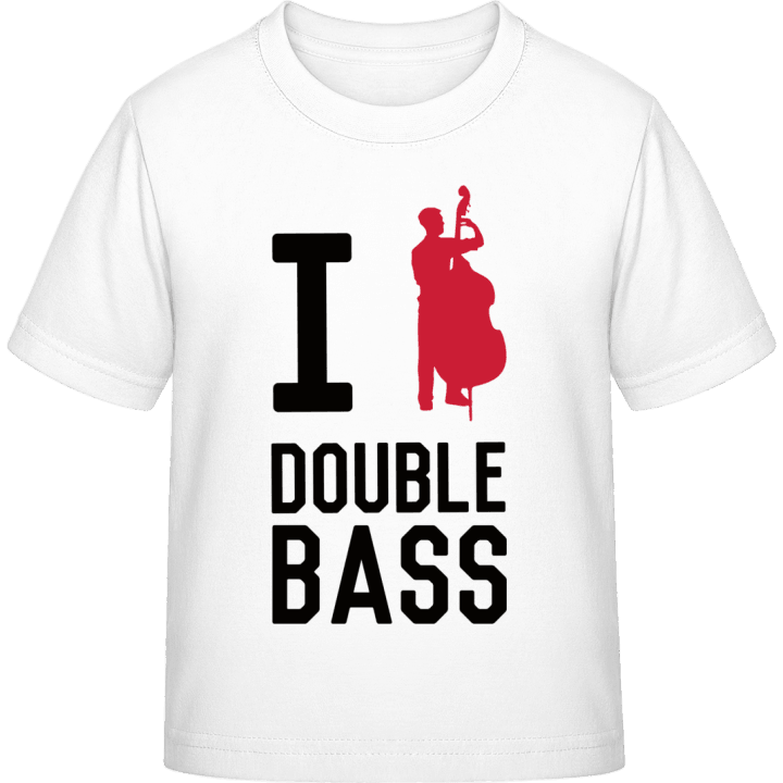 I Love Double Bass T-skjorte for barn contain pic