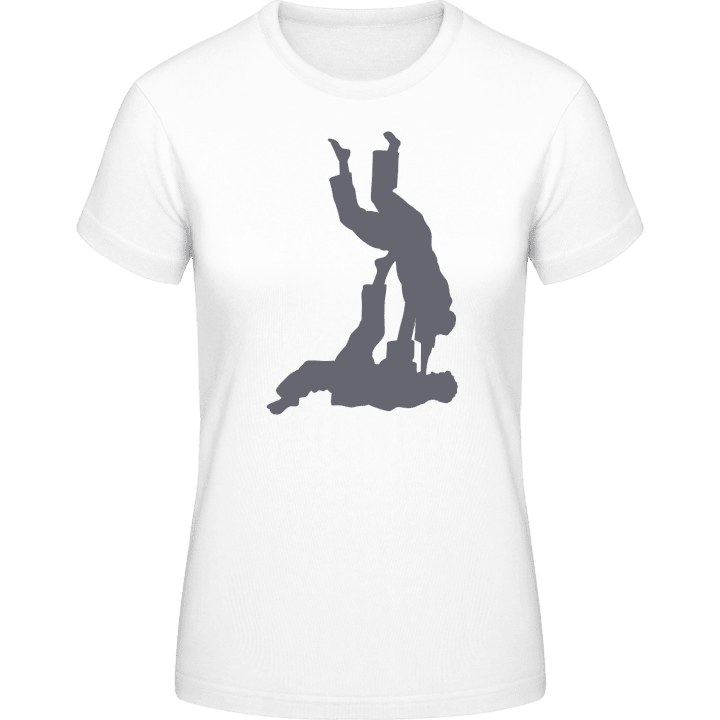 Judo Fight Scene T-skjorte for kvinner contain pic