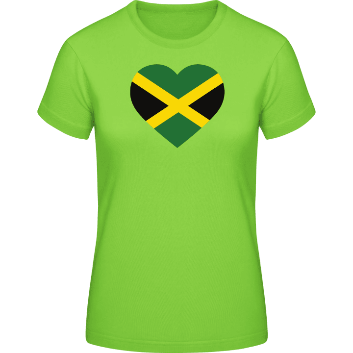 Jamaica Heart Flag T-shirt för kvinnor 0 image