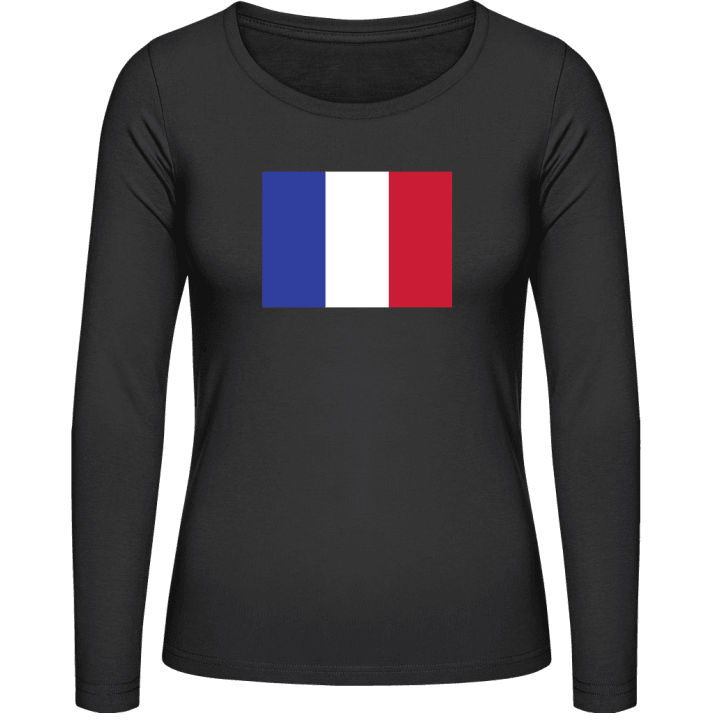 France Flag Vrouwen Lange Mouw Shirt 0 image