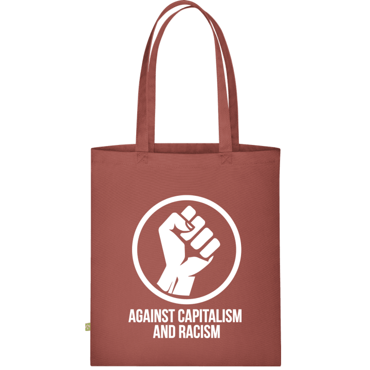 Against Capitalism And Racism Väska av tyg contain pic
