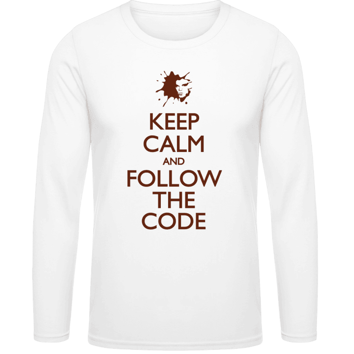 Keep Calm and Follow the Code Langermet skjorte 0 image
