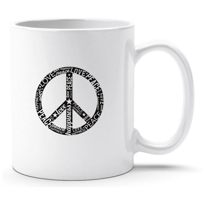 Peace Sign Typo Cup contain pic