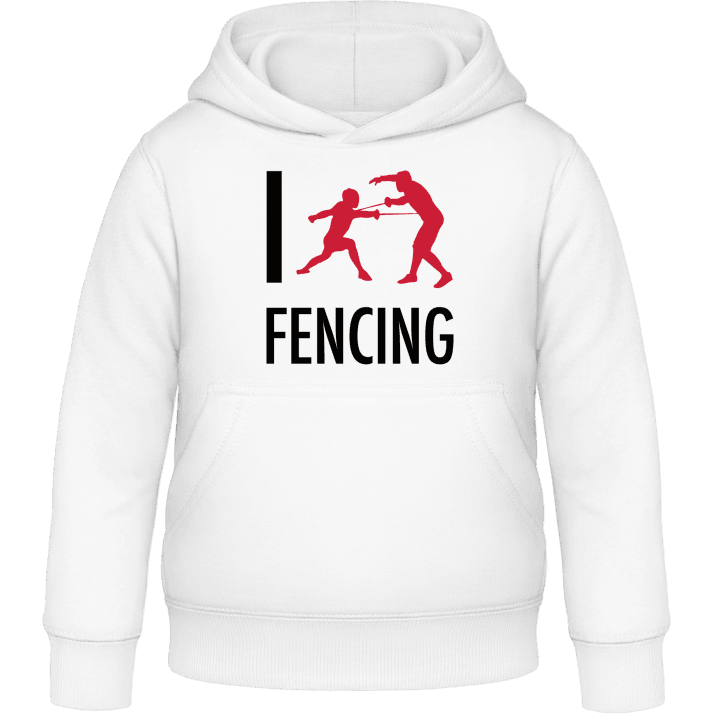 I Love Fencing Kids Hoodie contain pic