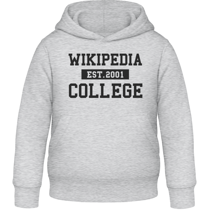 Wikipedia College Kids Hoodie contain pic