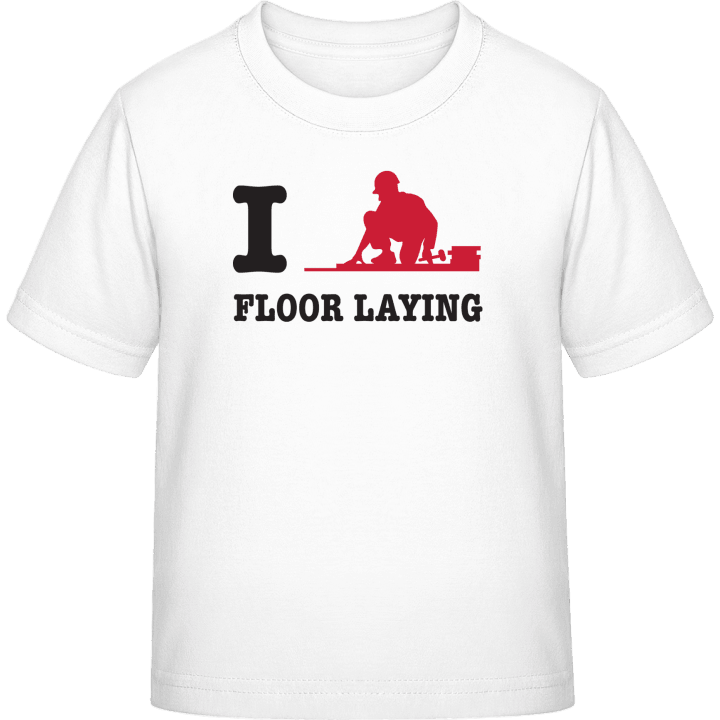 I Love Floor Laying Kinder T-Shirt contain pic