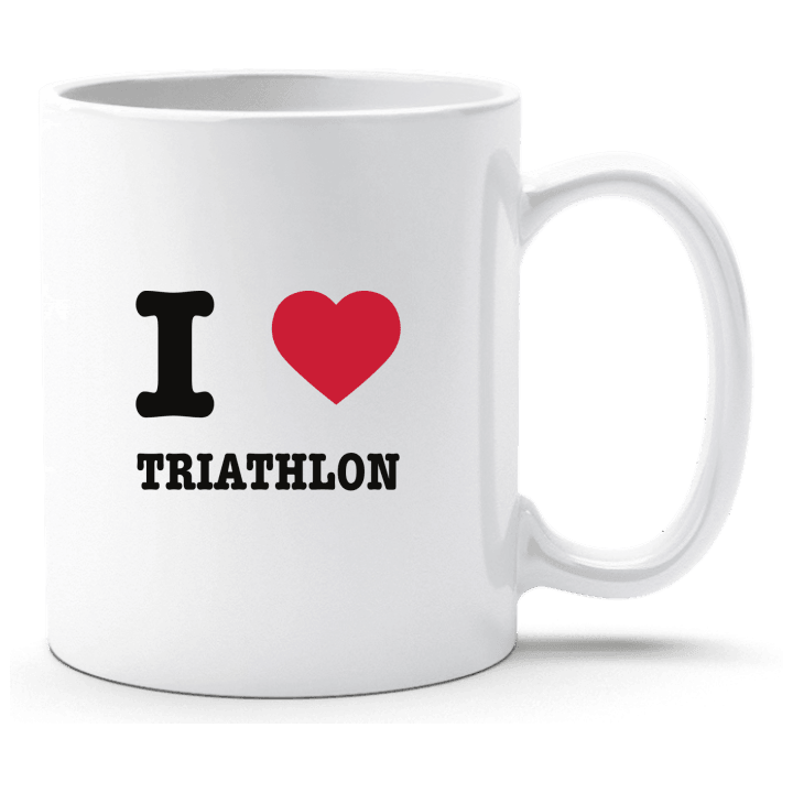I Love Triathlon Taza contain pic