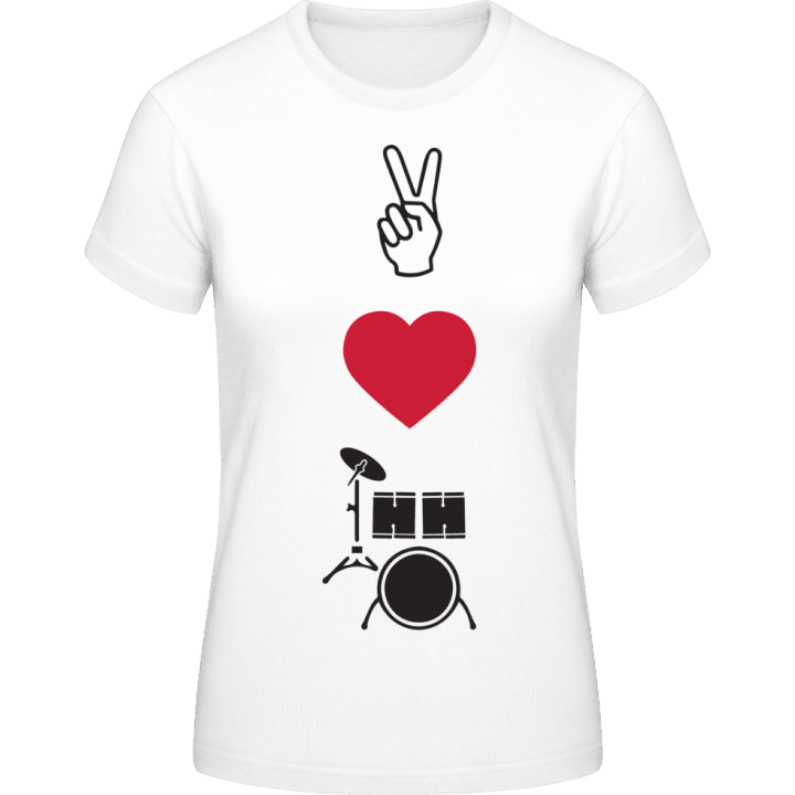Peace Love Drums Frauen T-Shirt 0 image