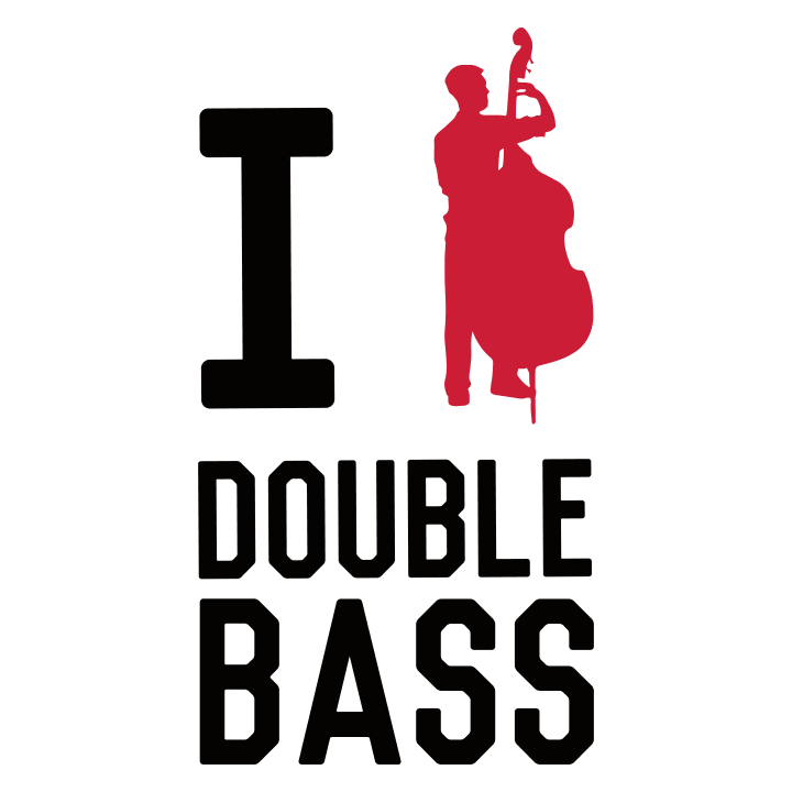 I Love Double Bass T-shirt för kvinnor 0 image