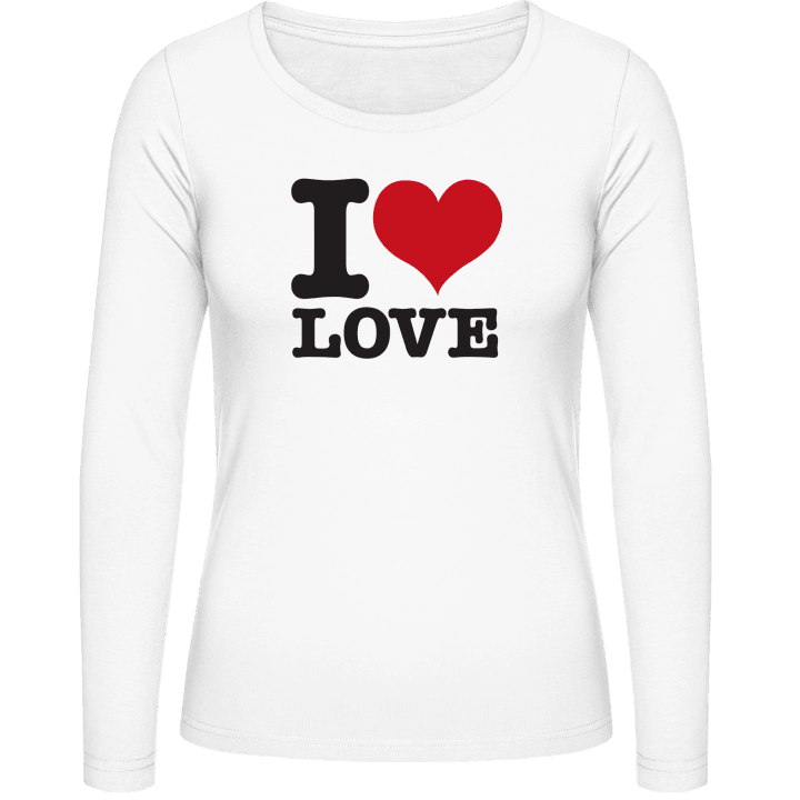 I Love Love Frauen Langarmshirt contain pic
