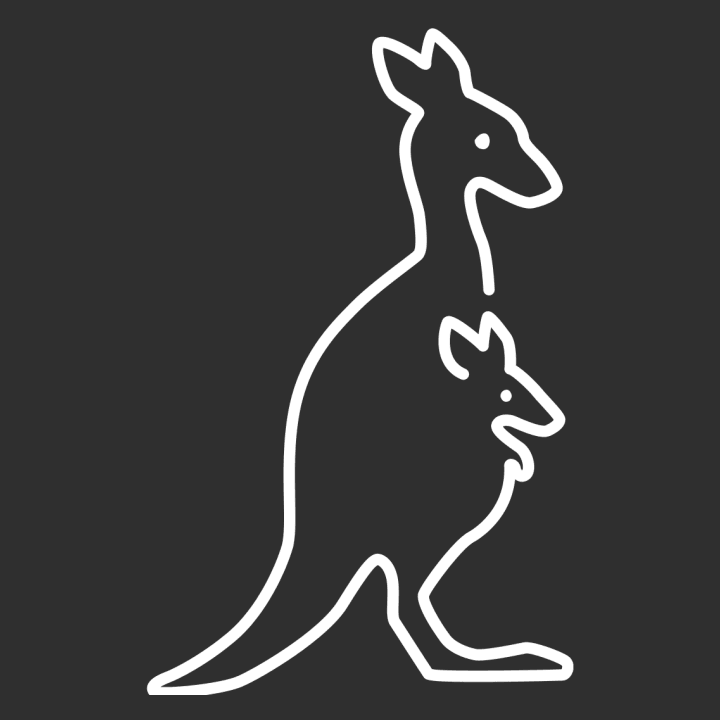 Kangaroo With Baby Lineart Baby T-skjorte 0 image