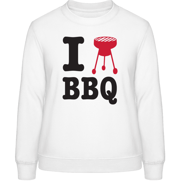 I Heart BBQ Sweatshirt för kvinnor contain pic